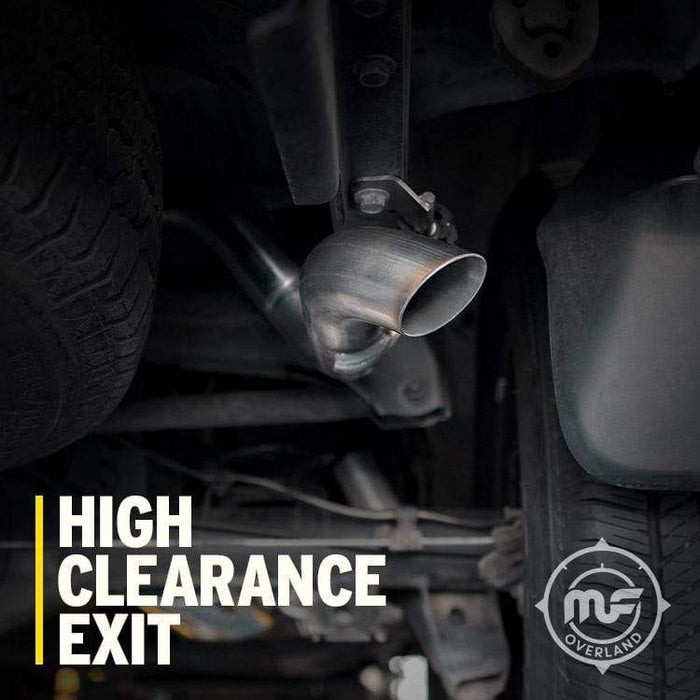 MagnaFlow Overland Series exhaust installed, trail view