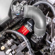 Banks hot side boost tube installed, close up
