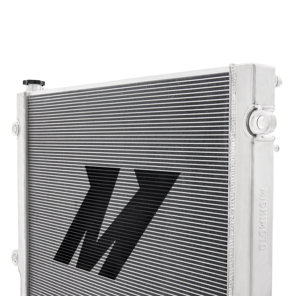 Mishimoto Tacoma radiator integrated transmission cooler detail