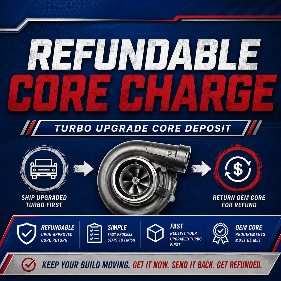 Big Dawgs Toyota Tuning refundable turbo upgrade core charge