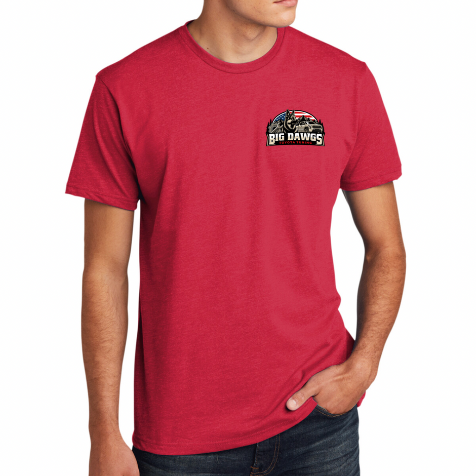 Big Dawgs Toyota Tuning American Flag Logo Tee