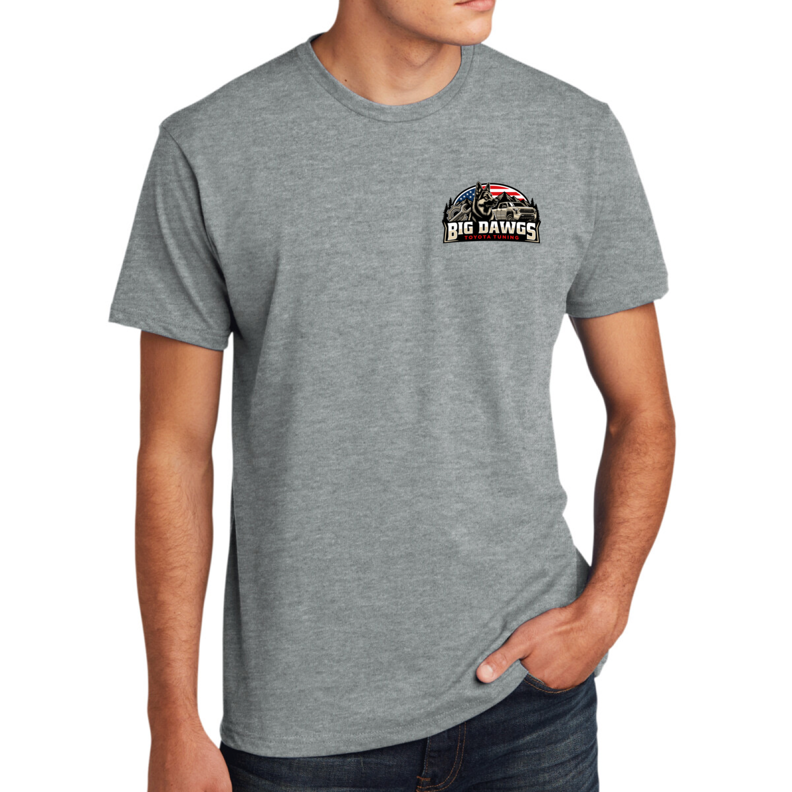 Big Dawgs Toyota Tuning American Flag Logo Tee