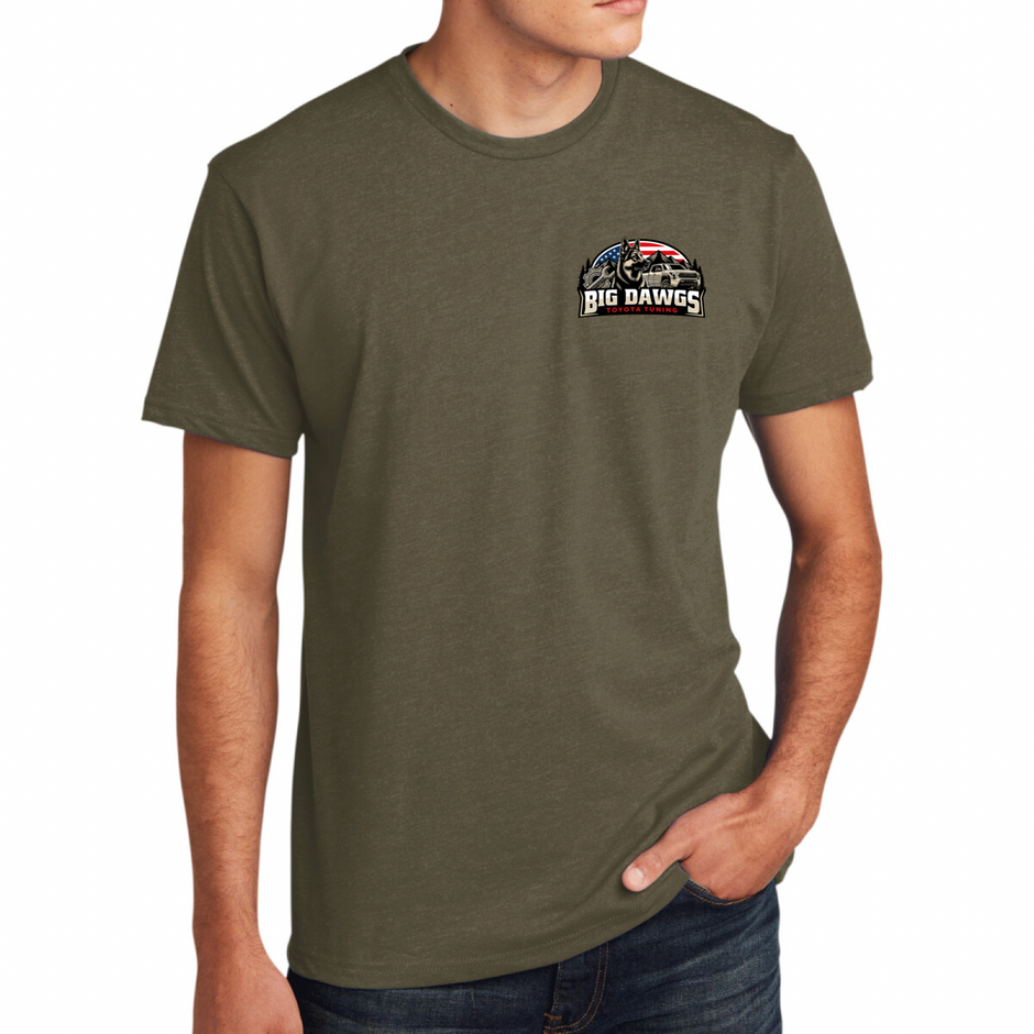 Big Dawgs Toyota Tuning American Flag Logo Tee