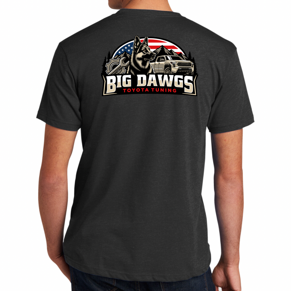Big Dawgs Toyota Tuning American Flag Logo Tee