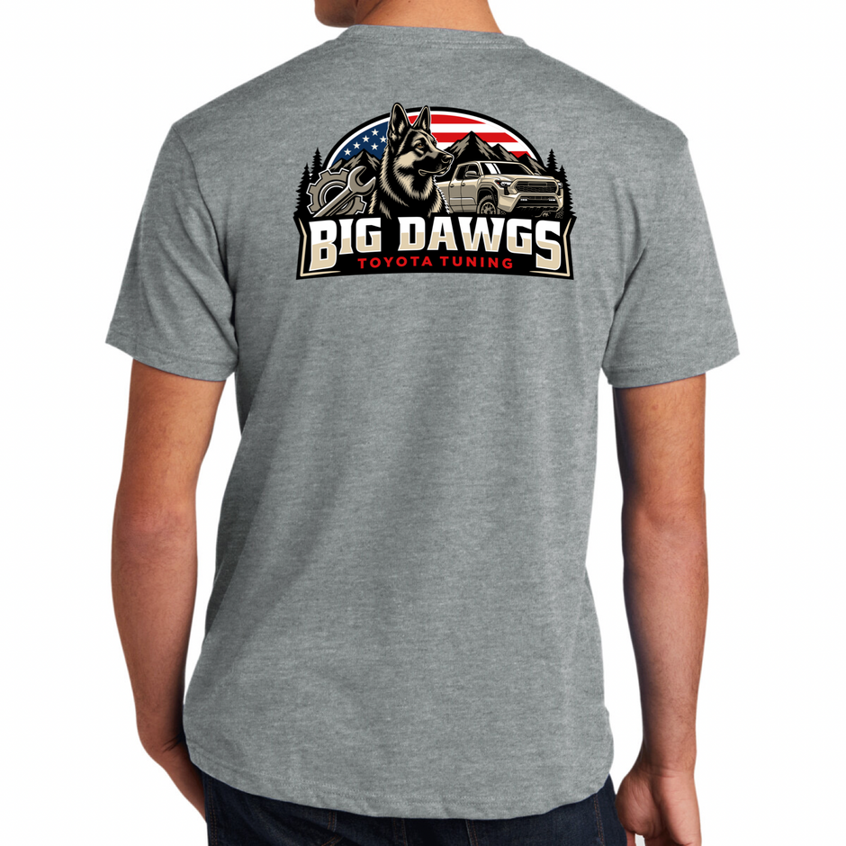 Big Dawgs Toyota Tuning American Flag Logo Tee