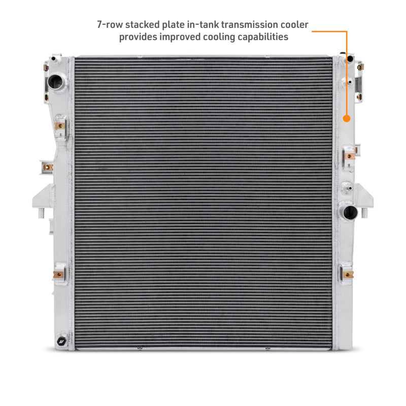 Mishimoto 2024+ Tacoma radiator compared to stock