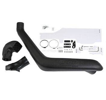 Safari ARMAX snorkel A-pillar mounting detail